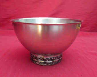 Vintage Stainless Steel Bowl by ARTHUR SALM for Germetco Sweden. Stainless Steel bowl Made in Sweden a Arthur Salm Design from the 1970s