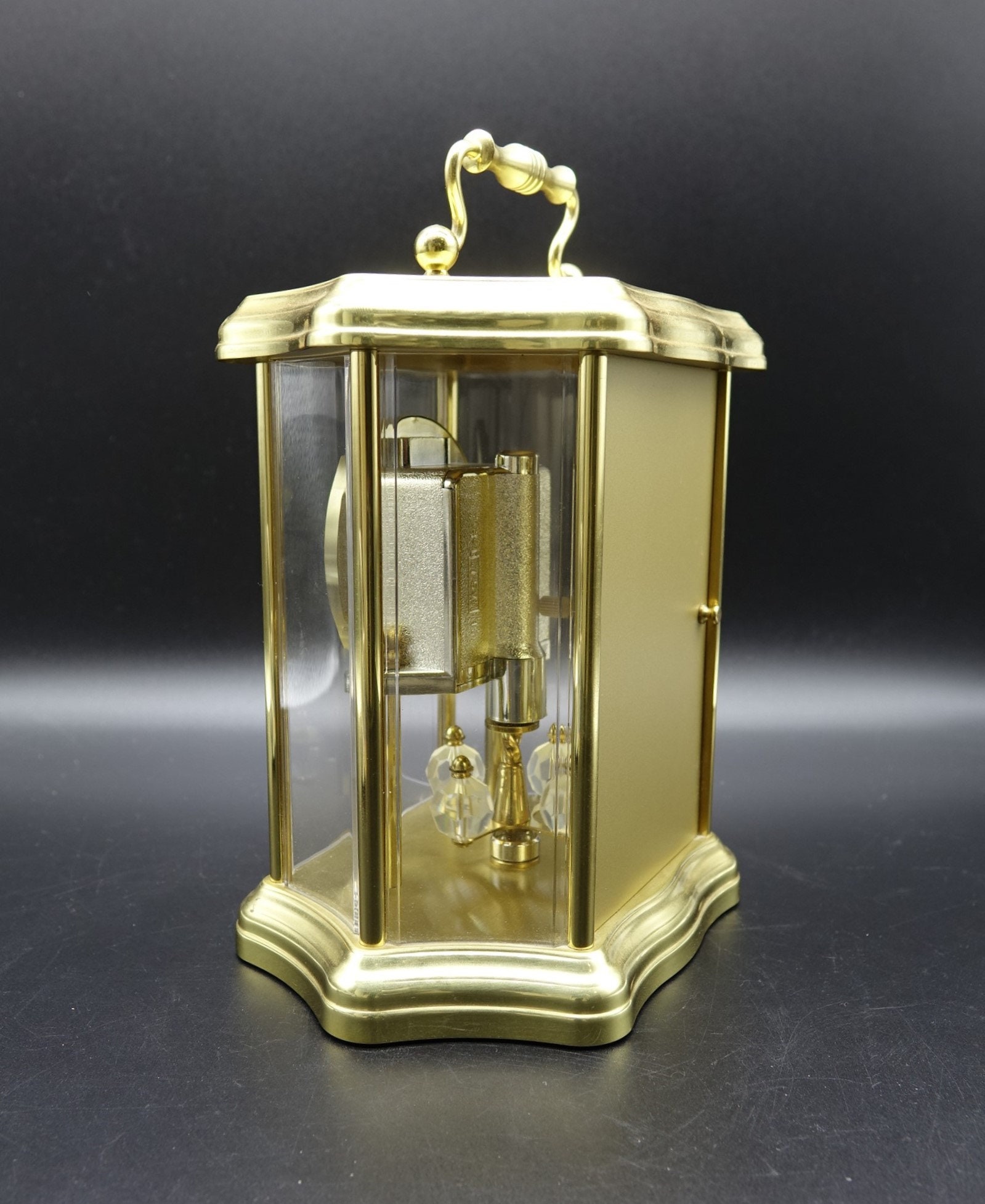 Vintage HERMLE Anniversary Clock. Year Clock in Gold Plastic / Metal