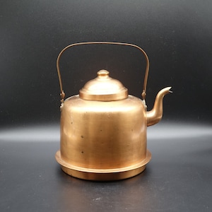 Vintage Theepot / Koffiepot in Cooper. Theepot in Cooper van Rothberg OY Turku Gemaakt in Finland in de jaren 40-50