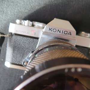 Konica Autoreflex T3 Vintage Camera With Soligor 35-105mm Lens
