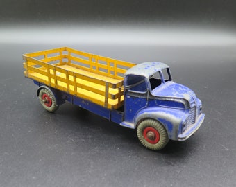 Vintage DINKY TOYS No 417 The Leyland Comet Lorry. Blue and Yellow Dinky Classic from 1949-54 Made in England Meccano LTD