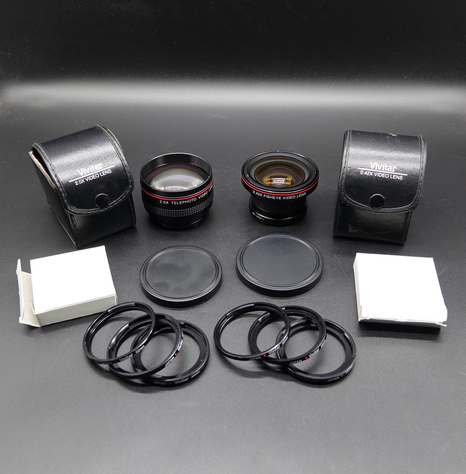 Vintage VIVITAR VIDEO LENS Das 2,0-X-Tele-Objektiv und das  0,42-X-Fisheye-Videoobjektiv. Made in Japan Objektiv Für Camcorder mit  Adapter Ringe - Etsy Österreich