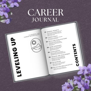 50-page Career Journal, INSTANT DOWNLOAD, Level Up Journal for Career Plan, Career Guide, Work Journal, Career Strategy, Printable Journal