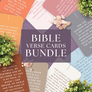 156 Tarjetas de versículos bíblicos PAQUETE, DESCARGA INSTANTE, Tarjetas de Escrituras imprimibles, Tarjeta religiosa, Tarjetas de citas bíblicas, Tarjetas devocionales, Tarjetas de oración