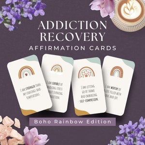 48 cartes d’affirmation de rétablissement de la dépendance, TÉLÉCHARGEMENT INSTANTANÉ, soutien à la sobriété, cartes d’affirmation de sobriété, cadeau de rétablissement AA, cadeaux de rétablissement
