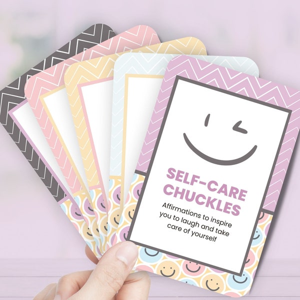 Funny Affirmation Cards for Self Care, INSTANT DOWNLOAD, Funny Cards Deck for Self Care Box, Funny Gift, Funny Sayings, Self Care Package