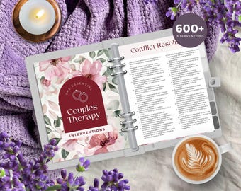 Couples Therapy Interventions, INSTANT DOWNLOAD, Marriage Therapy, Counseling Tools Relationship Support Marriage Counseling Therapy Tools