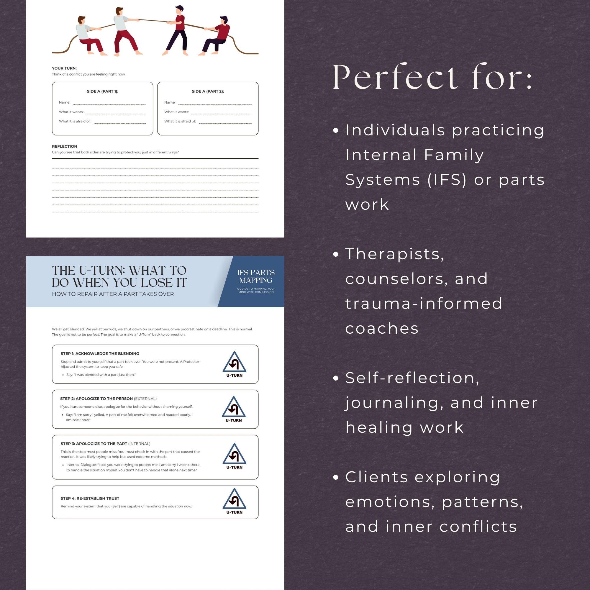 IFS Parts Mapping Workbook, INSTANT DOWNLOAD, Self-discovery Tool for ...