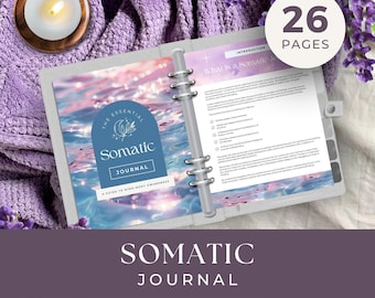 Somatic Journal, INSTANT DOWNLOAD, Somatic Therapy Workbook, Emotional Regulation, Somatic Healing Journal Prompts, Mental Health Worksheets