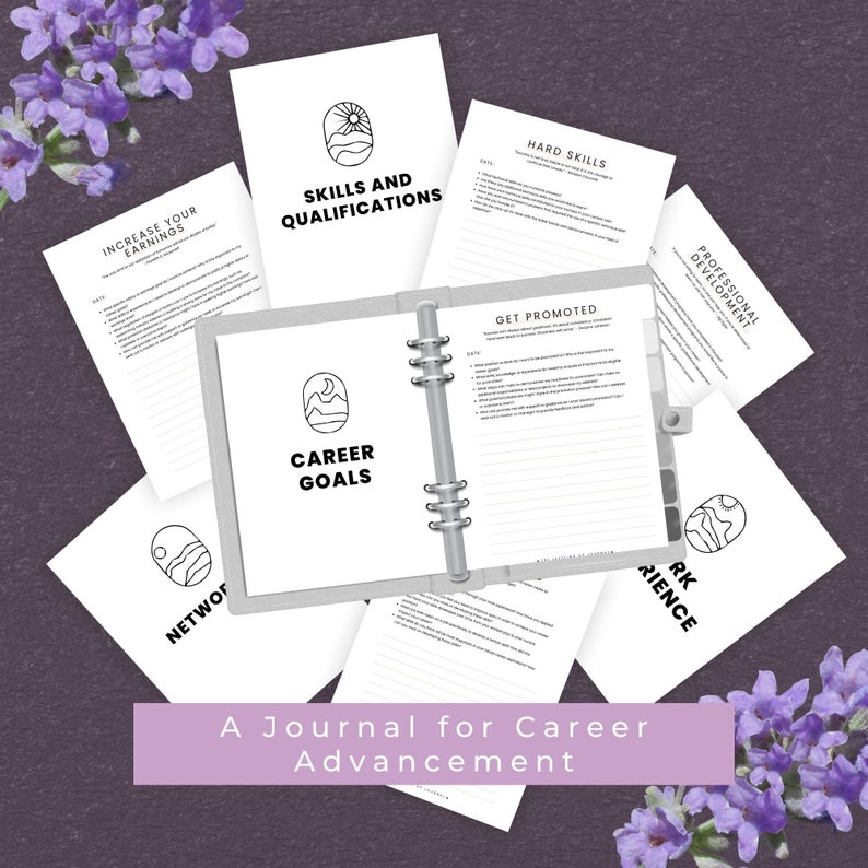Job Search Journal Example 50-page Career Journal, INSTANT DOWNLOAD, Level up Journal for Career ...