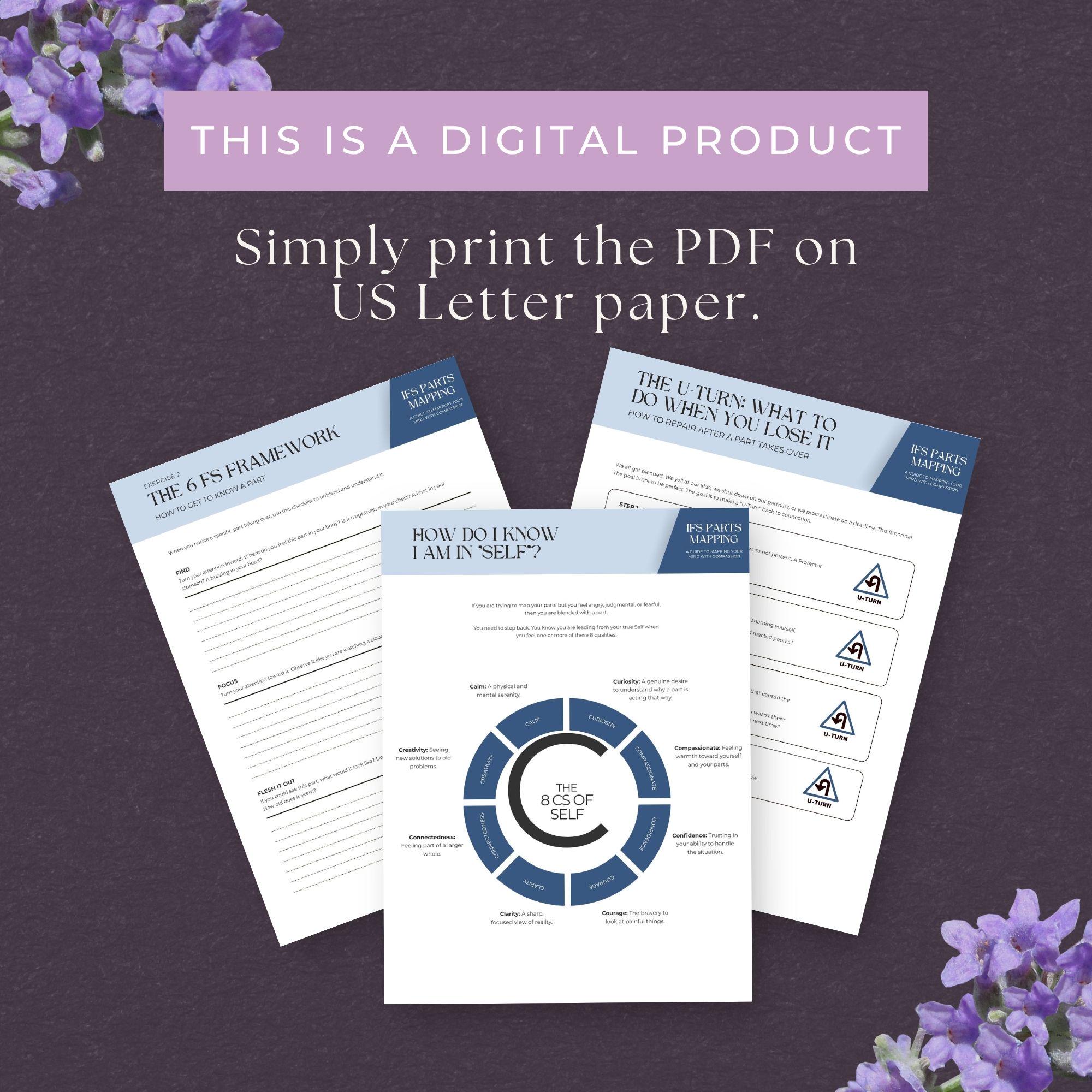 IFS Parts Mapping Workbook, INSTANT DOWNLOAD, Self-discovery Tool for ...