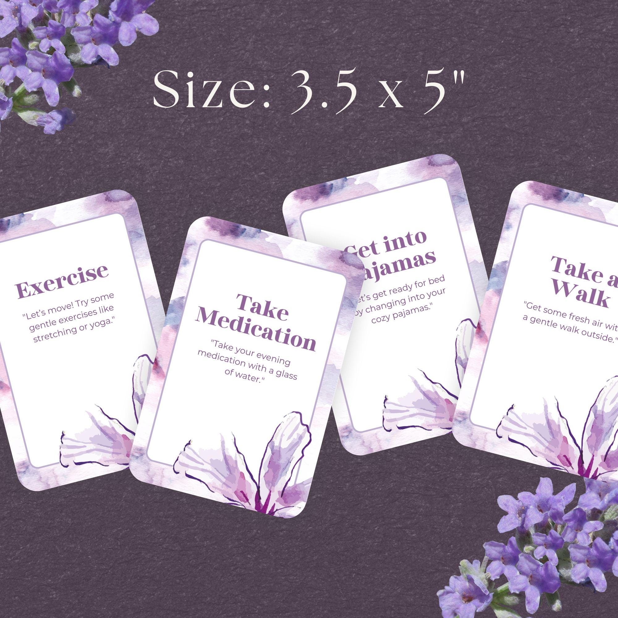 Dementia Daily Routine Cards, INSTANT DOWNLOAD Visual Aids for Memory ...