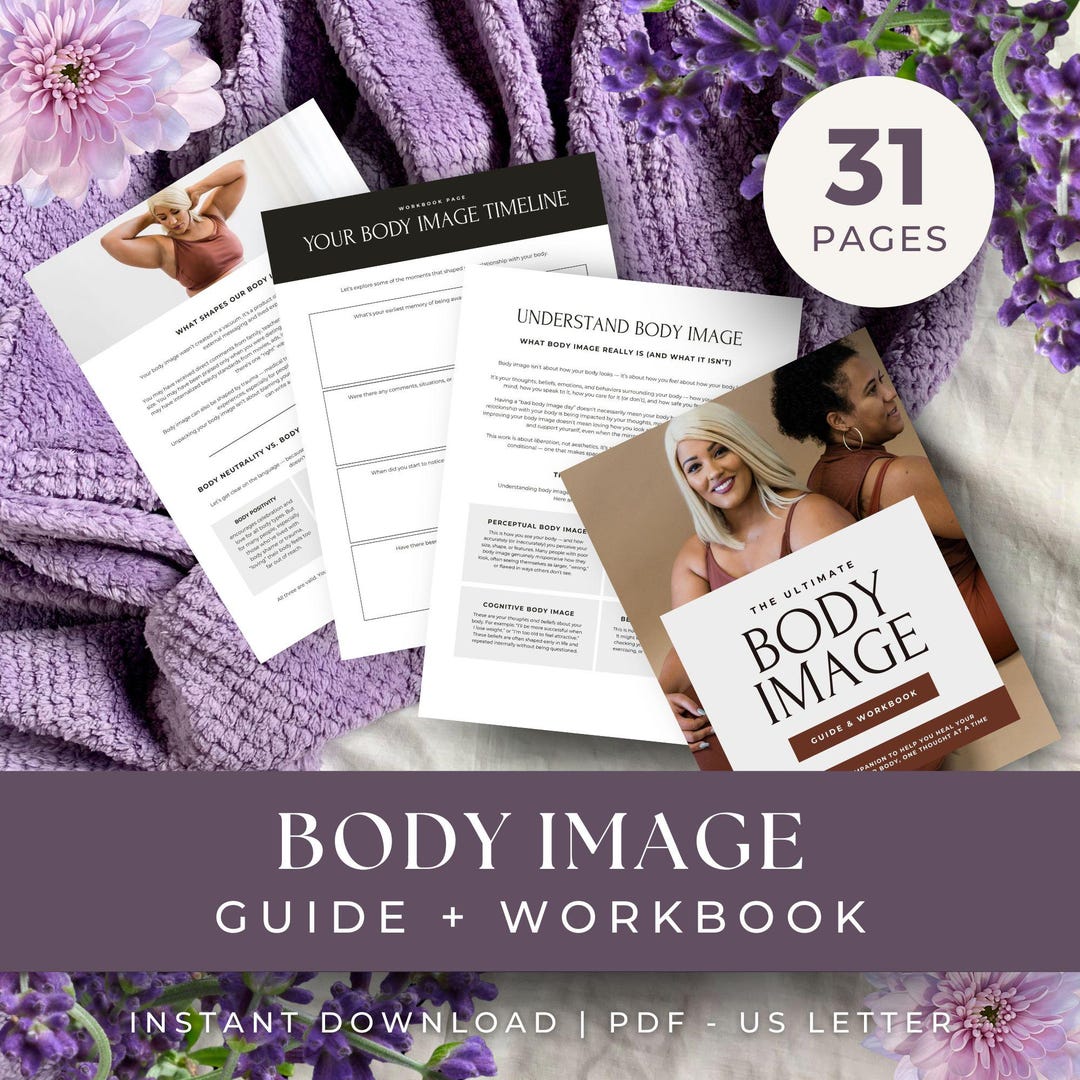Body Positivity Worksheet.pdf Body Image Workbook, INSTANT DOWNLOAD, Body Positive Worksheets, Self ...