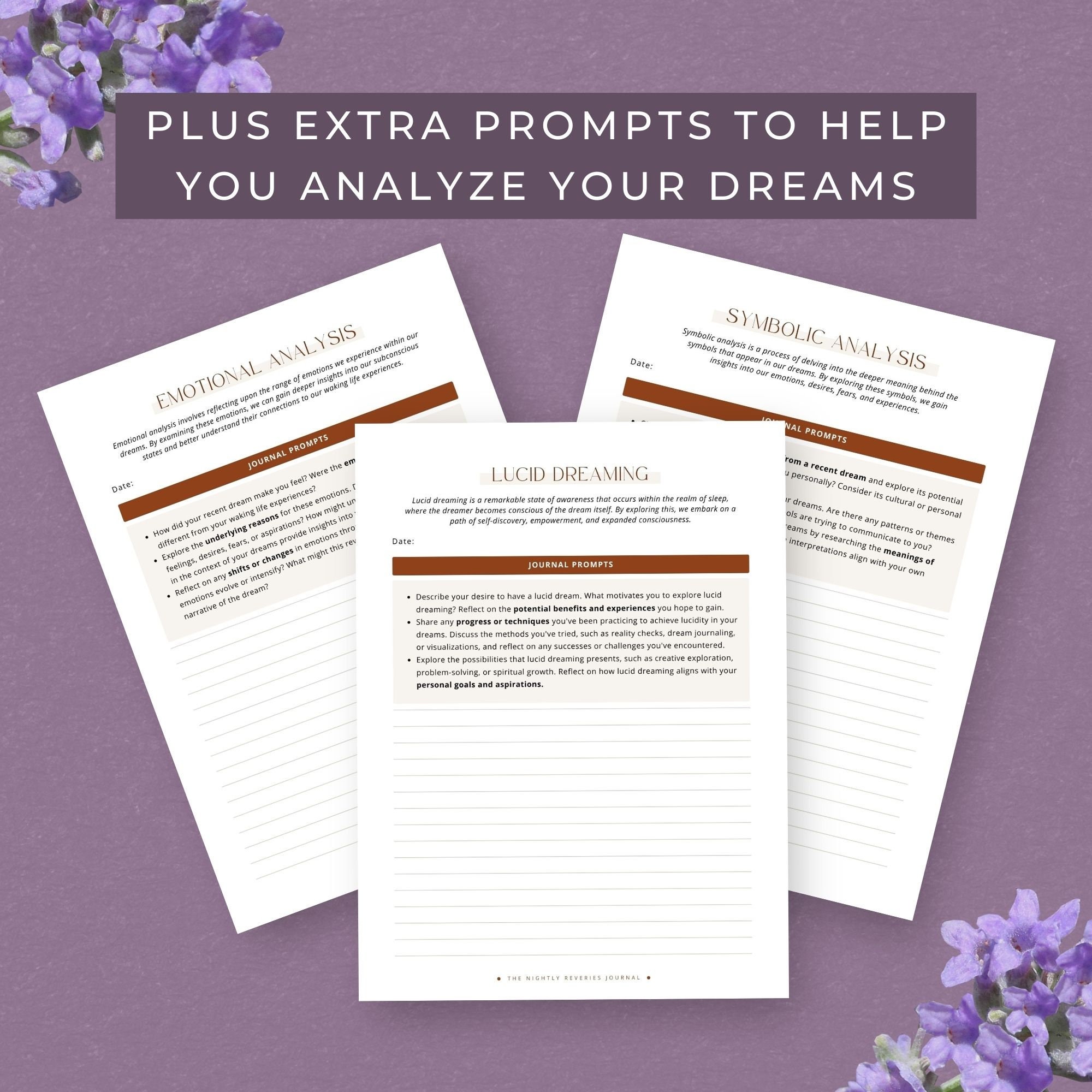 Dream Journal Printable INSTANT DOWNLOAD Dream - Etsy UK
