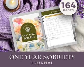 Sobriety Journal, INSTANT DOWNLOAD, Printable Addiction Recovery Workbook, Addiction Support, Addiction Recovery Journal, Sober Journal