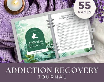 Addiction Recovery Journal, INSTANT DOWNLOAD, Sobriety Gift, Recovery Gift, Addiction Journal, Recovery Worksheets, Sobriety Journal
