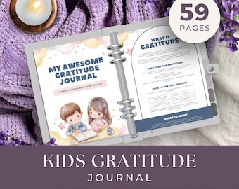 Daily Gratitude Journal for Kids, INSTANT DOWNLOAD, Fun Printable Activities, Mindfulness for Children, Kids Gratitude Journal, Kids Journal