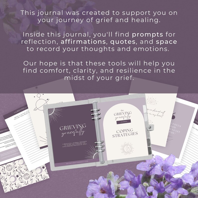 Grief Journal.pdf Grief Journal PDF INSTANT DOWNLOAD Guided Journal Grief - Etsy