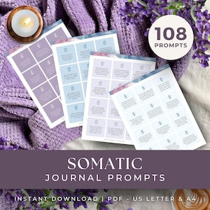 Somatische Journaling Anweisungen, INSTANT DOWNLOAD, Somatische Therapie, Emotionsregulierung, Somatische Übungen, Therapeut Ressourcen, Somatische Heilung