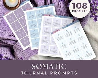 Somatic Journaling Prompts, INSTANT DOWNLOAD, Somatic Therapy, Emotional Regulation, Somatic Exercises, Therapist Resources, Somatic Healing