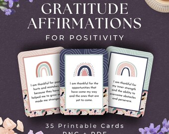Dankbaarheidskaarten voor bevestigingsstation, INSTANT DOWNLOAD, dankbetuigingen, boho-bevestigingskaarten afdrukbaar, cadeau voor haar - BC1