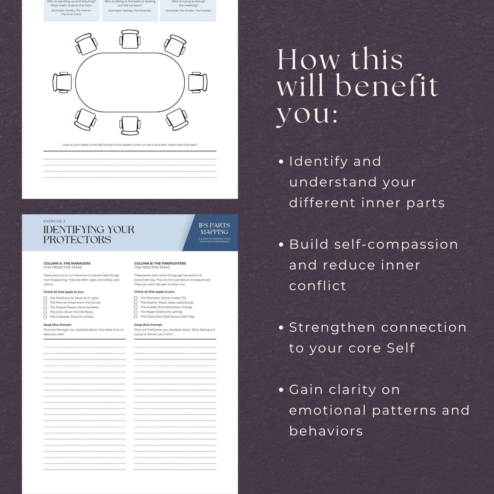 IFS Parts Mapping Workbook, INSTANT DOWNLOAD, Self-discovery Tool for ...