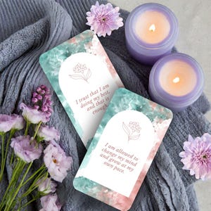 48 tarjetas de afirmación de amor propio para imprimir, DESCARGA INSTANTÁNEA, imprimibles de autocuidado, citas de amor propio, tarjetas de amor propio, afirmaciones diarias