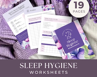 Werkboek voor slaaphygiëne, DIRECT DOWNLOADEN, Slaapdagboek, Therapiewerkbladen, Zelfzorg voor een betere nachtrust, Slaaptracker, Oplossingen voor slapeloosheid