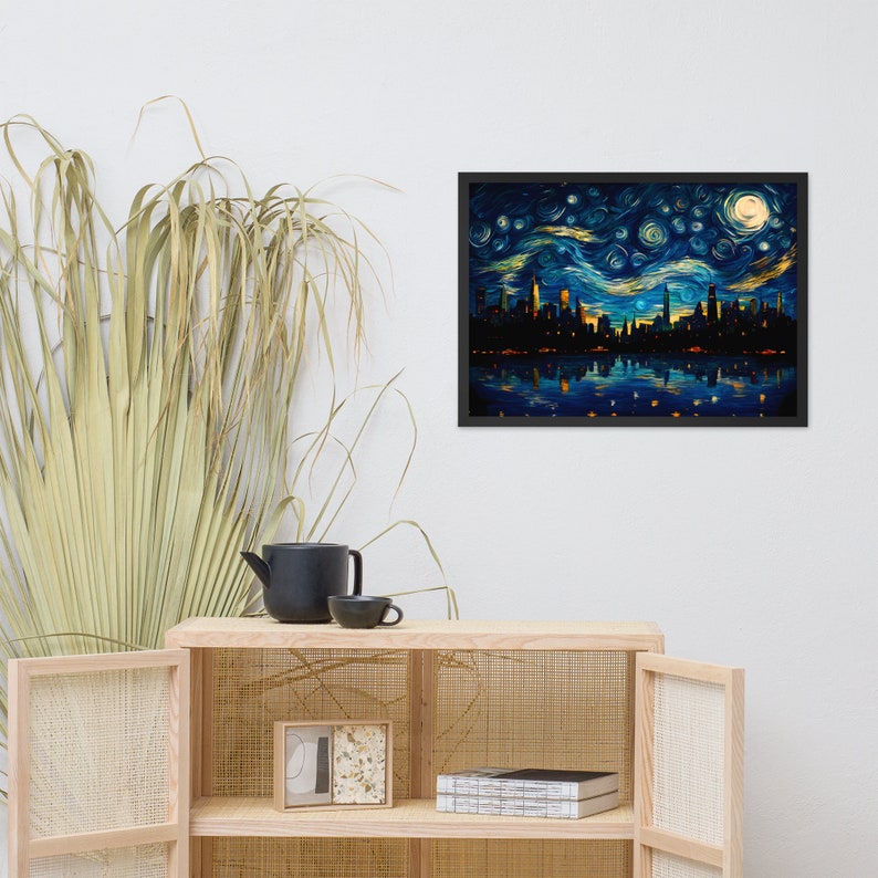 Instarry Kit Broderie Diamant 5D Van Gogh Ciel Étoilé - Tableau 70x55 Cm Complet