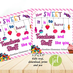 Cadeaukaartje/cadeaukaart, bewerkbaar, hoe leuk is het om docenten en personeel zoals jij te hebben, speciale kaart voor docenten van school, direct downloaden, afdrukbaar