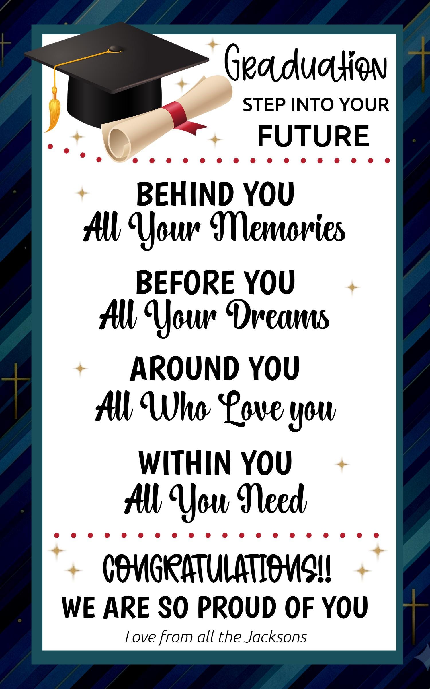 Good Graduation Note Editable, Graduation Card Printable, Congratulations Card ...