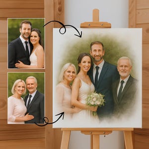 Add Deceased Loved One to Photo - Realistic Merge of Different Photos - Add Person to Photo - Memorial Portrait - Wedding Photo Merge - Gift