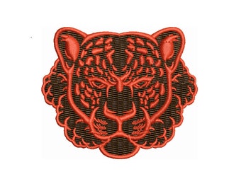 Stickdatei Tiger, Tiere Stickdatei Maschinenstickerei (6,3 cm)