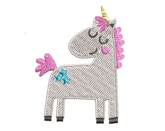 Unicorn embroidery file, machine embroidery design, embroidery machine file, kids embroidery pattern, digital embroidery, fairy tale design