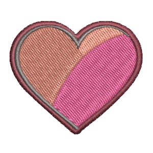 Heart embroidery file, machine embroidery design, embroidery machine file, love embroidery pattern, digital embroidery