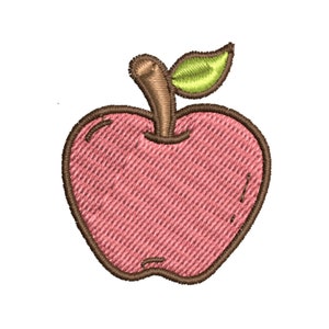 K&ouml;nnte beinhalten: Ein roter Apfel mit einem braunen Stiel und einem gr&uuml;nen Blatt. Der Apfel ist in Braun umrandet.