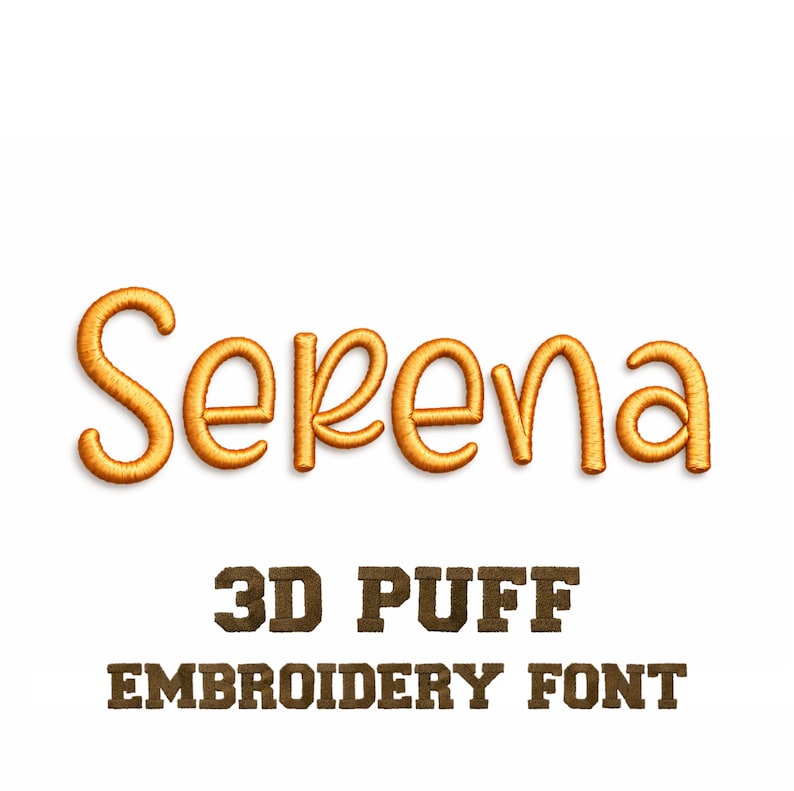 50 3D Puff Font Bundle, Foam Fonts for Machine Embroidery, 7 Formats ...