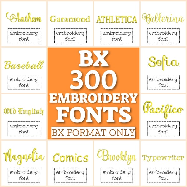 300 BX embroidery fonts, BX fonts bundle, machine embroidery fonts in BX format, embroidery alphabet, fonts for embroidery, letters monogram
