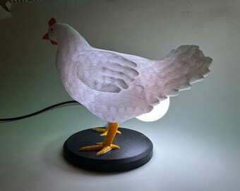 funny chicken lamp