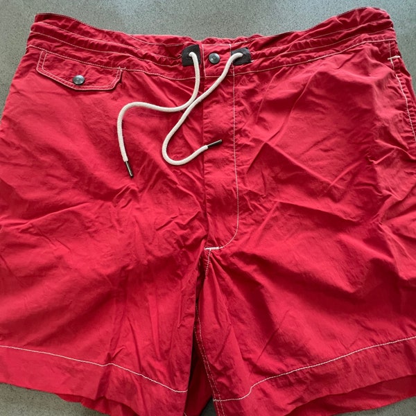 Ralph Lauren RRL Red Surf Trunks, Size XL