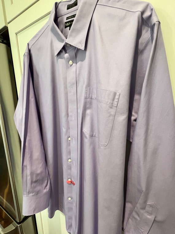 Neiman Marcus Mens Purple Button Down Dress Shirt… - image 9