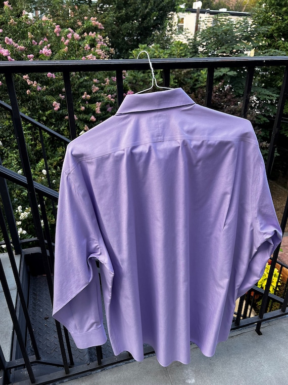 Neiman Marcus Mens Purple Button Down Dress Shirt… - image 2