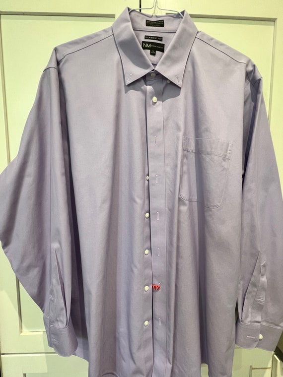 Neiman Marcus Mens Purple Button Down Dress Shirt… - image 3