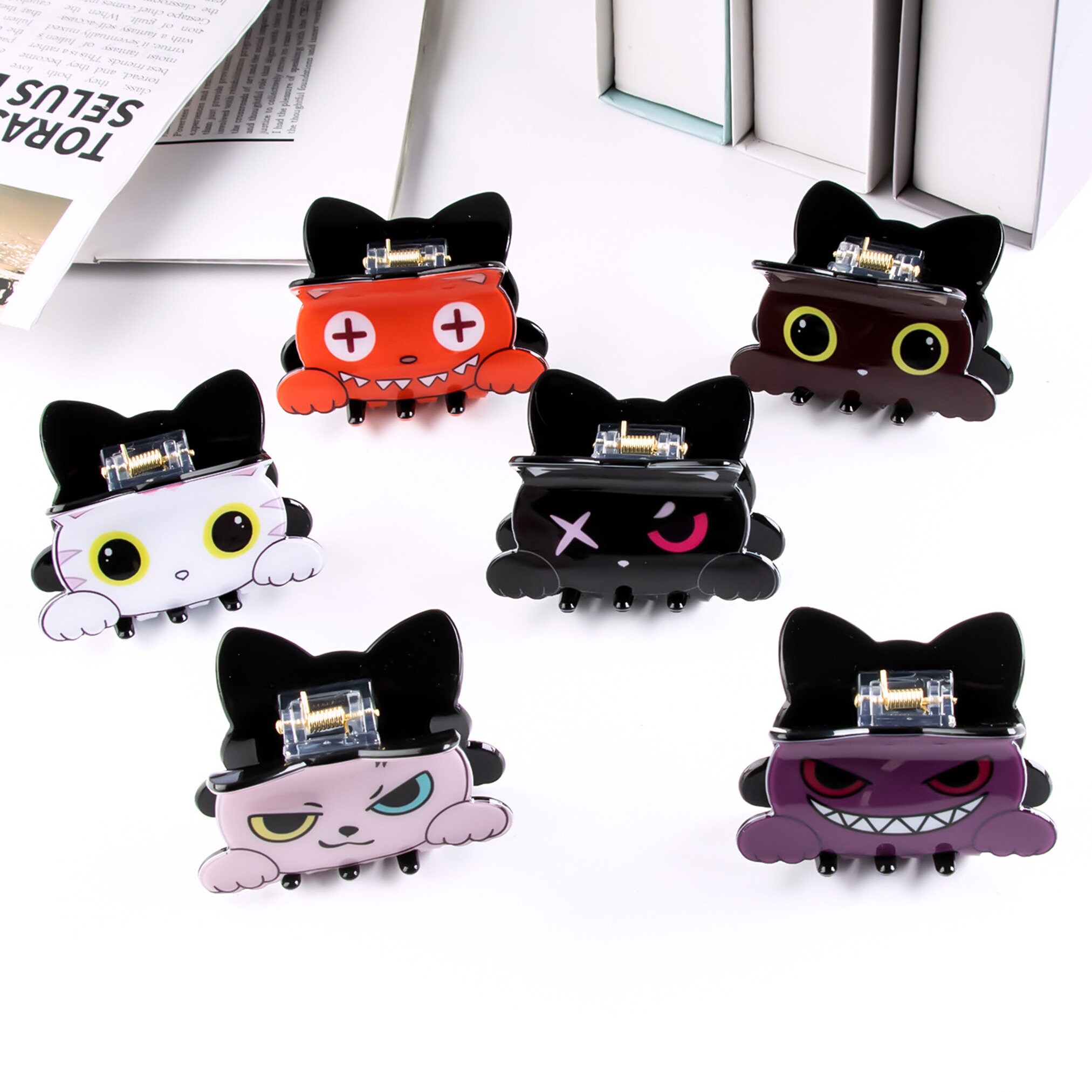 Cute Cat Hair Claw,cat Shaped Hair Clip,cute Birthday Gift for Cat