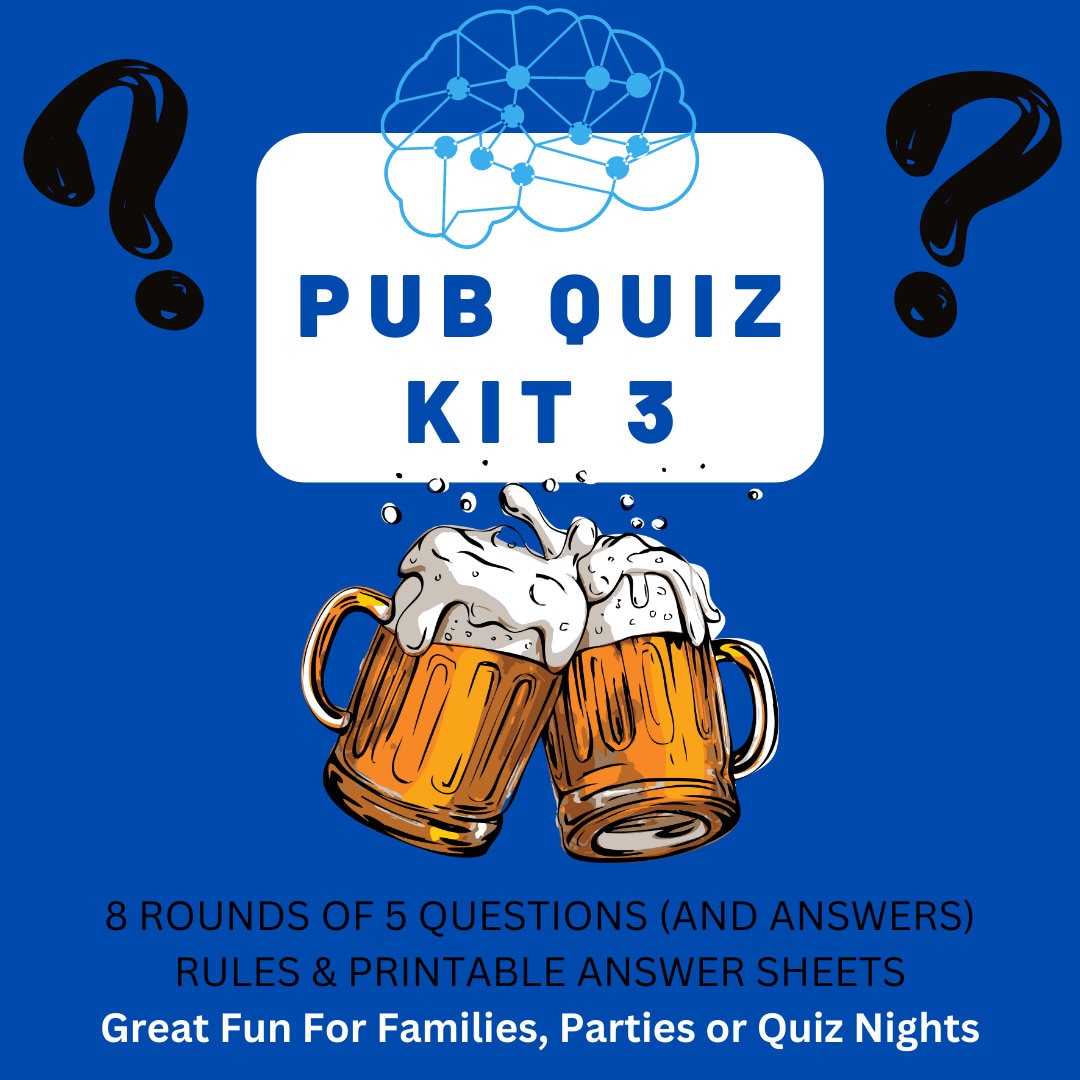 Host the Ultimate Trivia Night With Our Downloadable Pub Quiz Kit ...