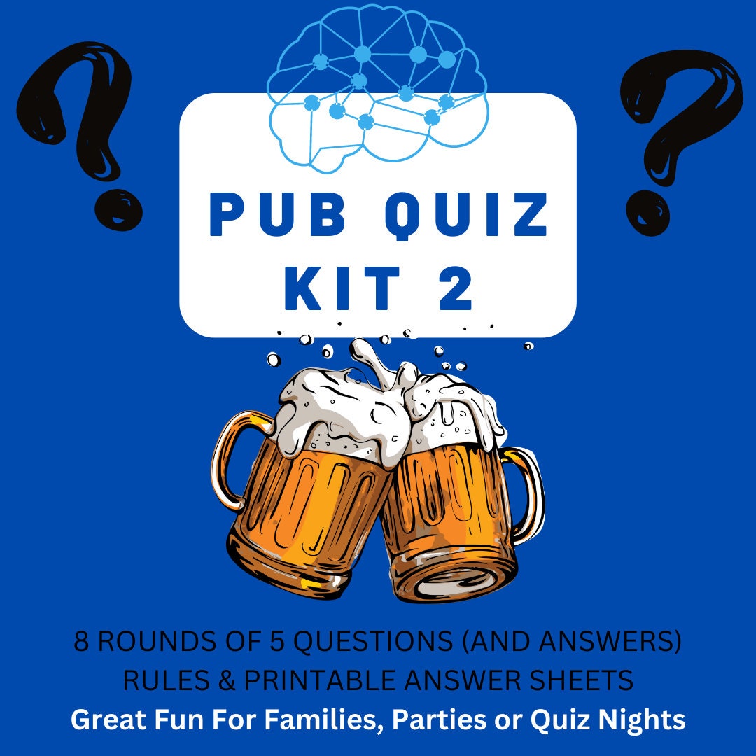 Downloadable Quiz Kit With Printable Answer Sheets - Etsy