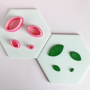 Emporte-pièce en pâte polymère Leaf | Outil botanique pour boucles d'oreilles et bijoux