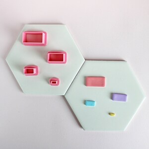 Rectangle Clay Cutter | Minimalist Geometric Jewelry Tool | Precision 6mm to 8mm Edge