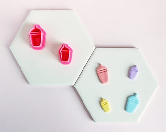 Straw Drink Cup (Boba) Polymer Clay Cutter | Kawaii & Café Jewelry Tool