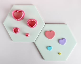 Heart Polymer Clay Cutter | Romantic & Kawaii Jewelry Tool